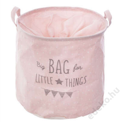Tároló táska, világos rózsaszín, vászon, 38x38cm (E158554A)