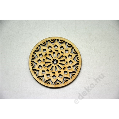 MEDÁL, FÁBÓL, MANDALA (KB:5CM) P2- (E355447)